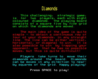 Diamonds box art