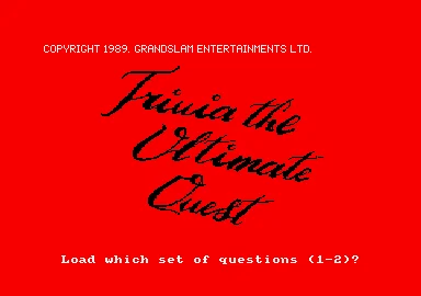 Trivia - The Ultimate Quest box art