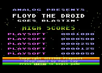 Floyd The Droid Goes Blastin' box art