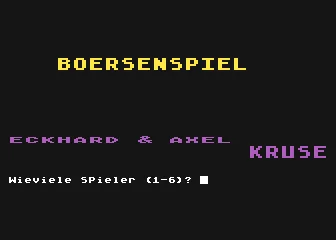 Boersenspiel box art