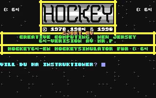 Hockey 64 box art