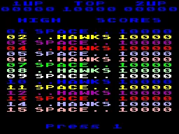Space Hawks box art