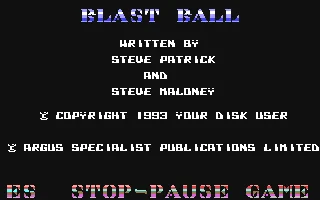 Blast Ball box art