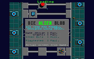 Alien Blob, Die box art