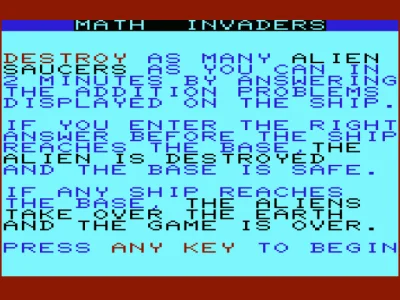 Addition Invaders box art