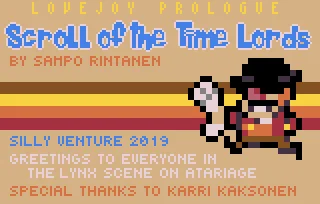 Scroll of the Time Lords - Lovejoy Prologue box art