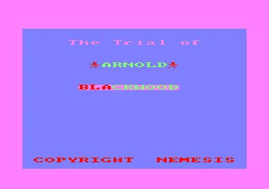 Trial Of Arnold Blackwood, The box art