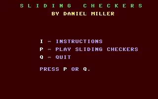 Sliding Checkers box art