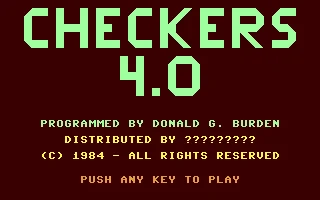 Checkers 4.0 box art