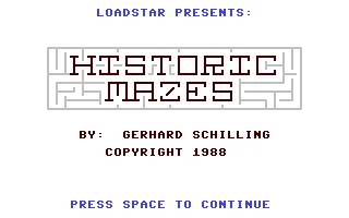 Historic Mazes box art