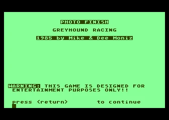 Photo Finish - Greyhound Racing box art