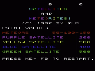 Satellites and Meteorites! box art