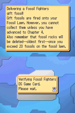 Fossil Fighters - Gift Fossil - Fire box art