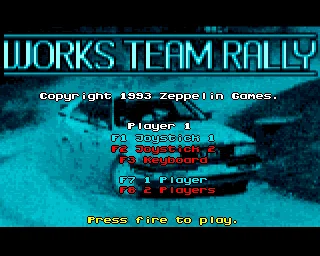 Works Team Rally box art