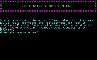 Chateau Des Sphinx, Le box art