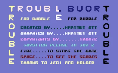 Trouble For Bubble box art
