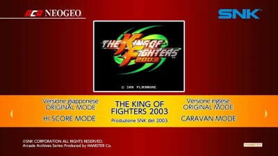 Aca Neogeo The King Of Fighters 2003 box art