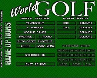 World Golf box art