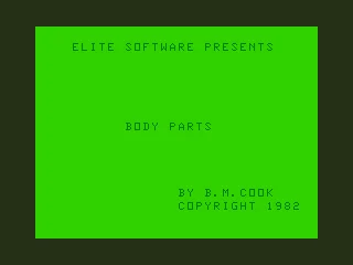 Body Parts box art