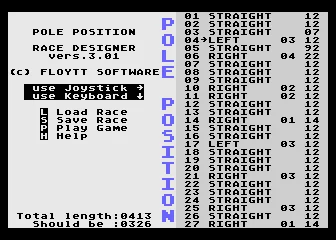 Pole Position Race Designer box art