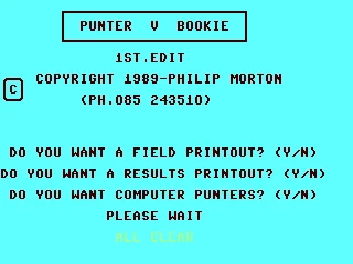 Punter v Bookie box art