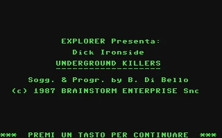 Dick Ironside : Underground Killers box art