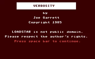 Verbosity box art