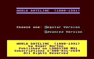 World Dateline box art