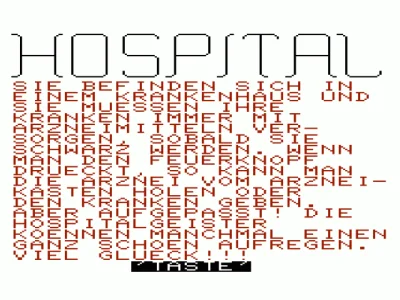 Hospital box art