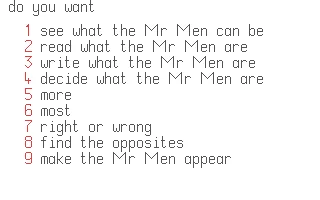 Word Games with the Mr. Men box art