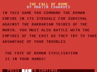 The Fall of Rome box art