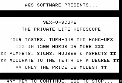 Sex-o-scope box art