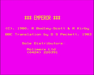 Emperor box art