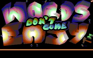 Words Don't Come Easy box art