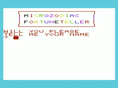 Microzodiac Fortuneteller box art