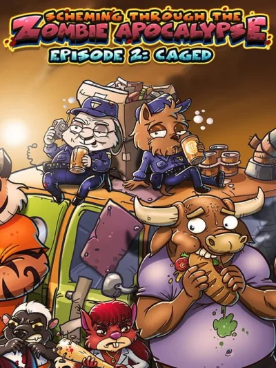 Scheming Through the Zombie Apocalypse: Episode 2 - Caged box art