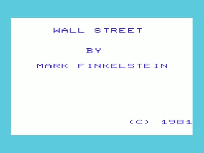 Wall Street box art