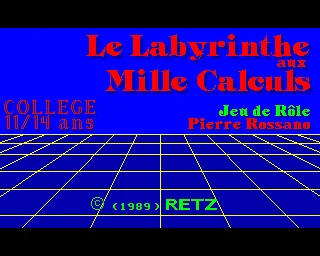 Labyrinthe aux Mille Calculs, Le box art