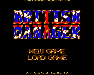 British Manager box art