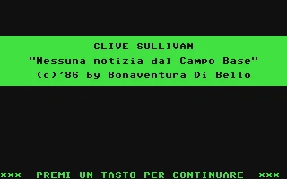 Clive Sullivan : Nessuna Notizia dal Campo Base box art