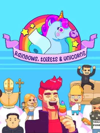 Rainbows, Toilets & Unicorns box art