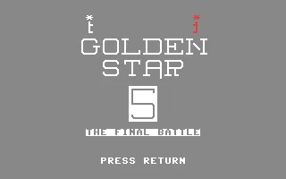 Golden Star 5 : The Final Battle box art