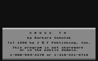 Cross TV box art