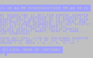 Een-En-Twintigen box art