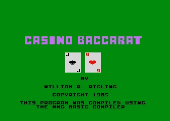 Casino Baccarat box art