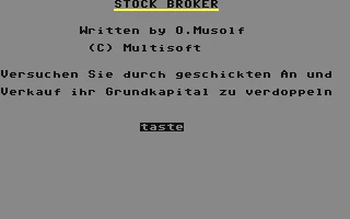 Stock Broker box art