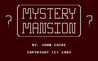 Mystery Mansion box art