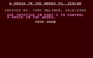 A Droid in the Woods vs. Zeglar box art