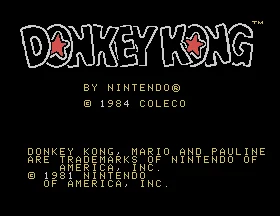 Donkey Kong box art