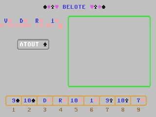 Belote box art